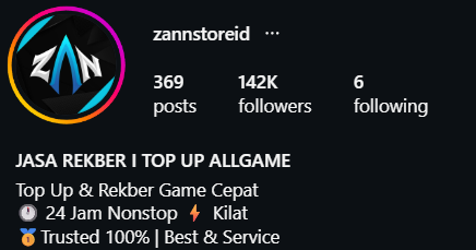 Photo Profile @zannstoreid