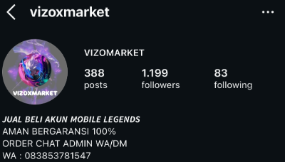 Photo Profile @vizoxmarket