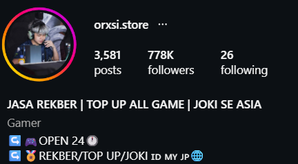 Photo Profile @orxsi.store