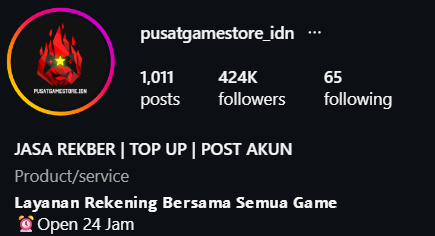 Photo Profile @pusatgamestore_idn
