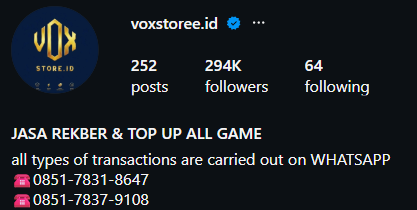 Photo Profile @voxstoree.id